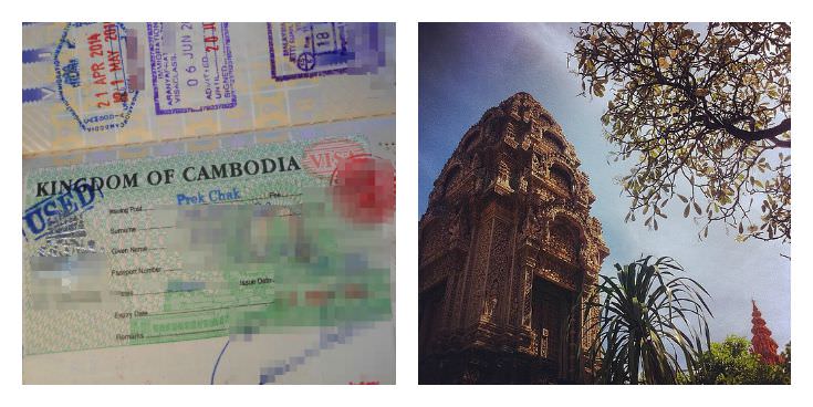 Two Monkeys Travel - Passport Stamps - Cambodia