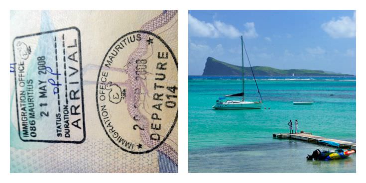 Two Monkeys Travel - Passport Stamps - Mauritius