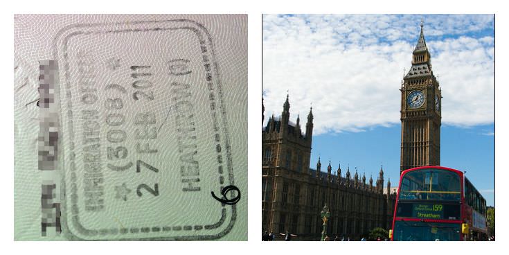 Two Monkeys Travel - Passport Stamps - United Kingdom - London