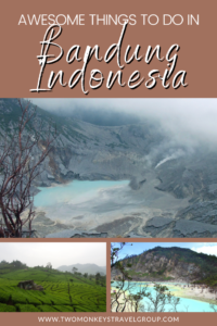 Poster showing all the cool places in Bandung