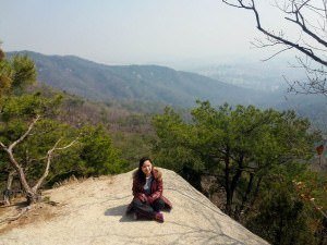 Hiking and posing at Mt. Bukhansan