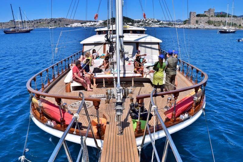 Beach and History of Bodrum, Turkey