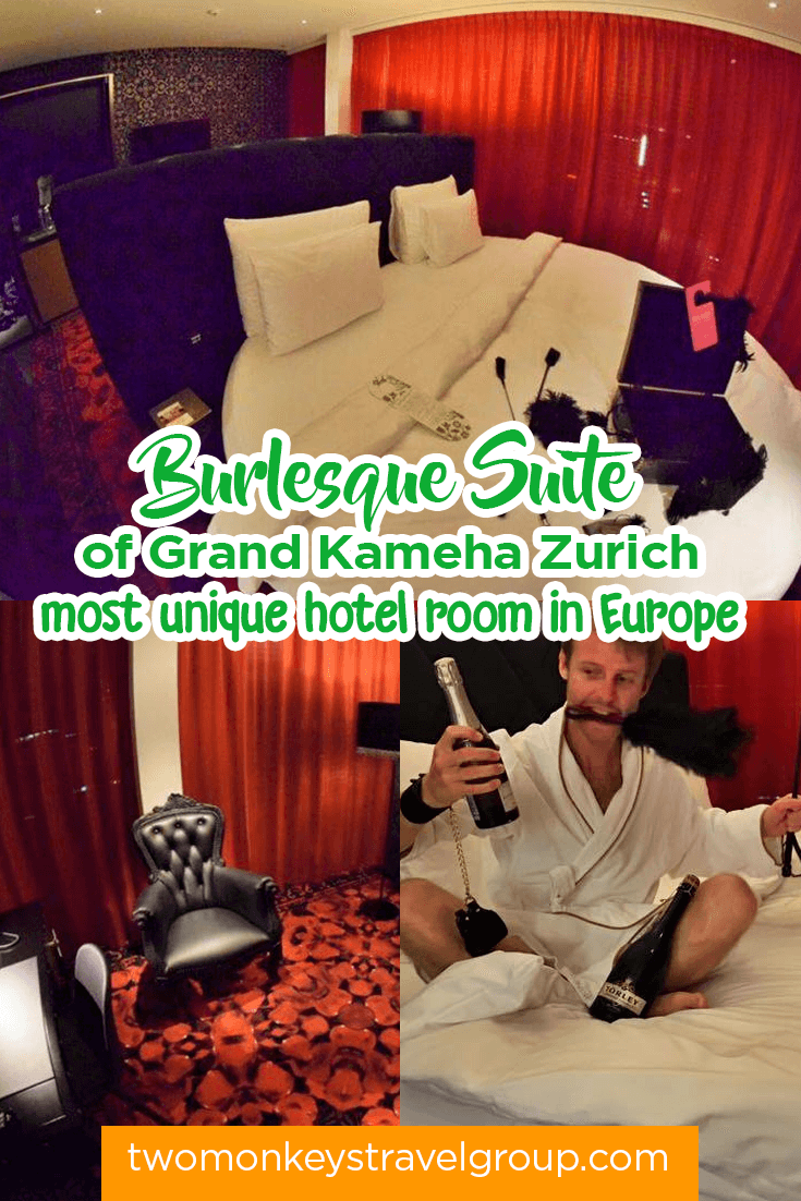 Burlesque Suite of Grand Kameha Zurich - most unique hotel room in Europe