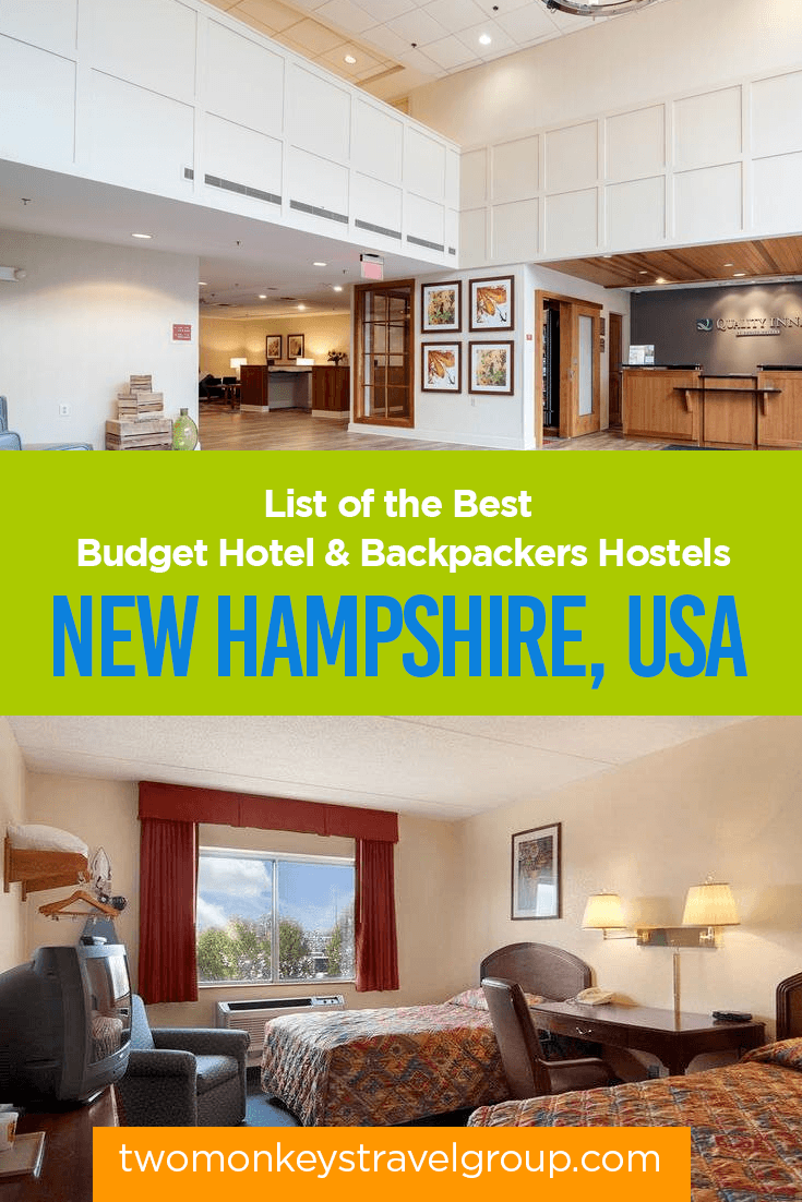New Hampshire, USA - List of the Best Budget Hotels and Backpackers Hostels