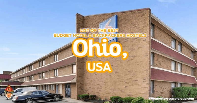 Ohio, USA - List of Best Budget Hotels and Backpackers Hostels