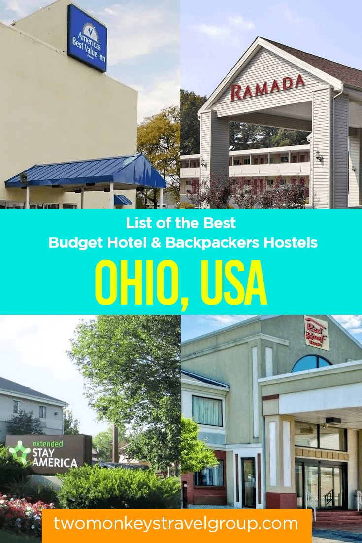 Ohio, USA - List of Best Budget Hotels and Backpackers Hostels