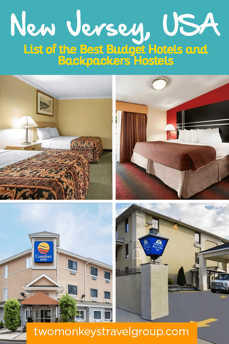 Complete List of Recommended Cheap Hotels in New Jersey, USA