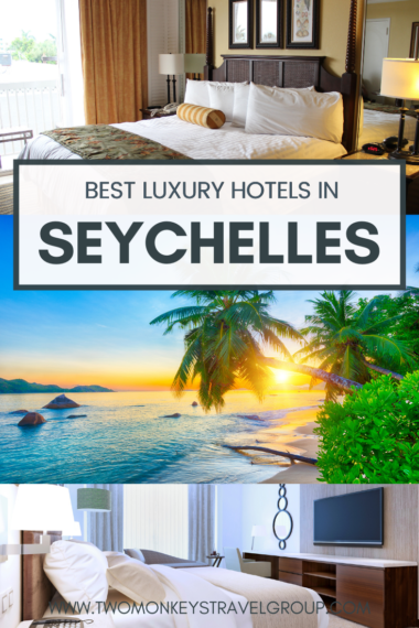 The beaches and hotel rooms in Seychelles