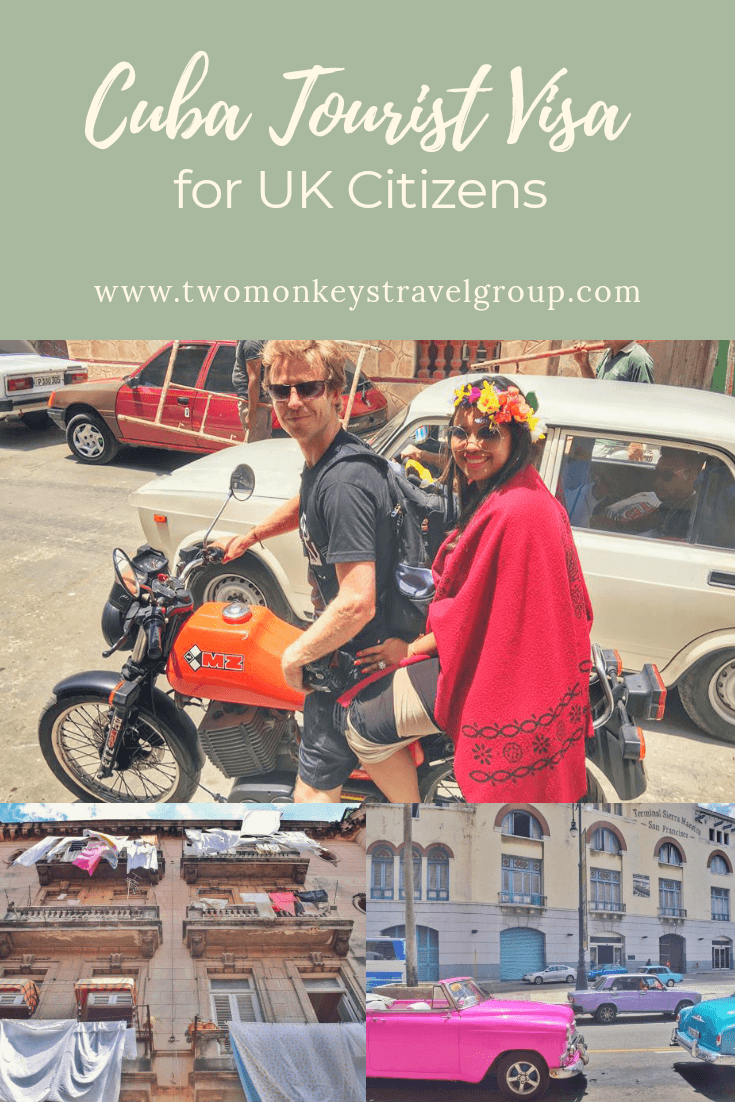 Cuba Tourist Visa for UK Citizens