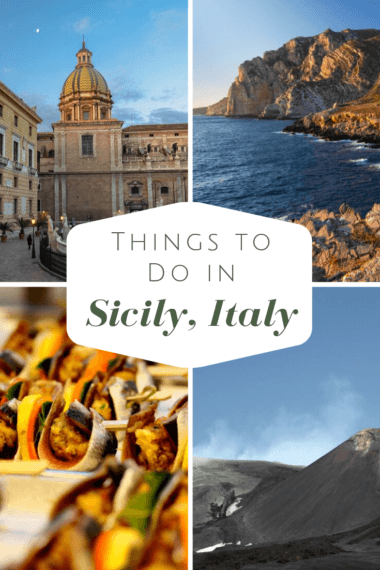 Photos of different areas to enjoy in Sicily