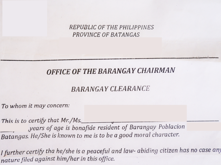 How To Get A Barangay Clearance In The Philippines