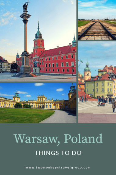 Pictures of places to visit in Warsaw, Poland