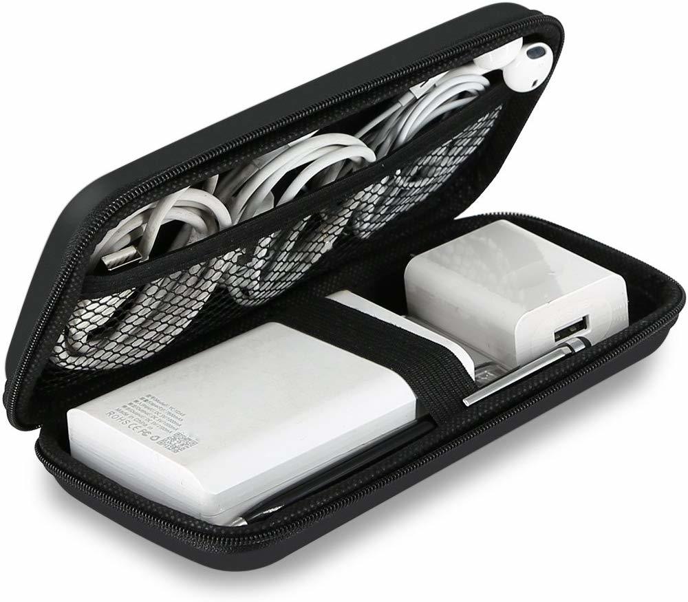 small travel case for cords and chargers