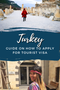 Woman exploring different places in Turkey