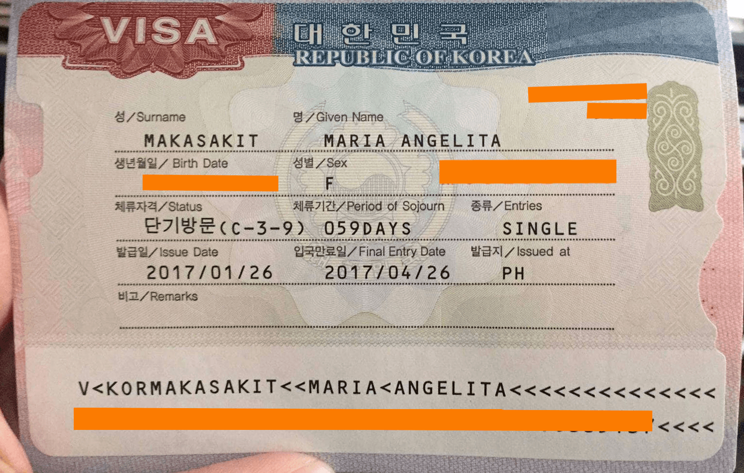 South Korean Tourist Visa