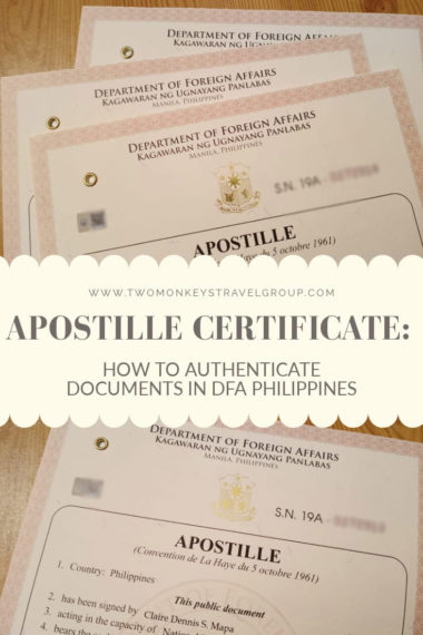 Apostille Certificates on a brown table
