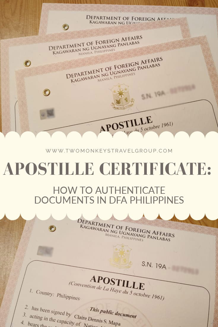 Apostille Certificate How To Authenticate Documents In DFA Philippines