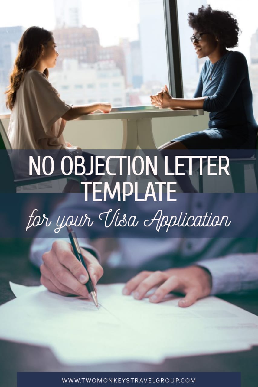 Sample Template No Objection Letter Template for your Visa Application