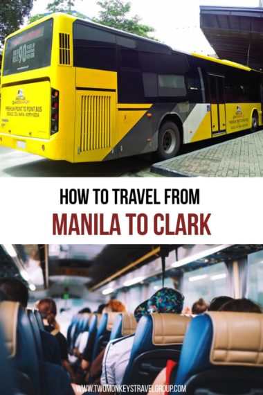 Buses going to and fro Manila and Clark