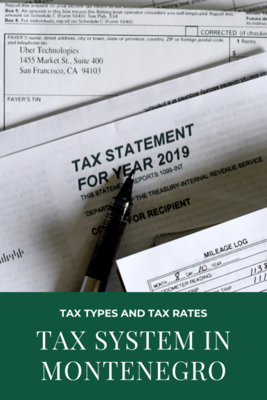 Tax Types and Tax Rates in Montenegro