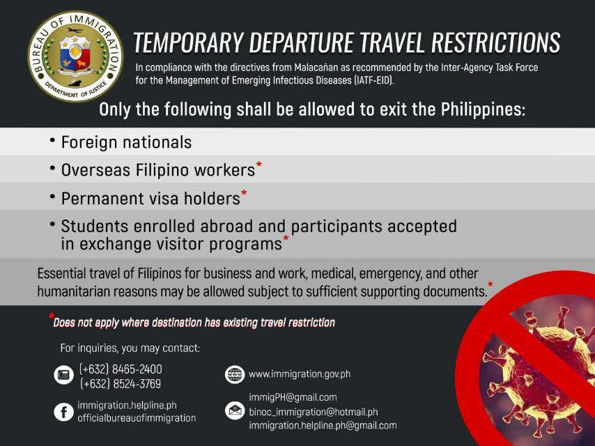 Departure Protocols What to do to Travel Out of the Philippines