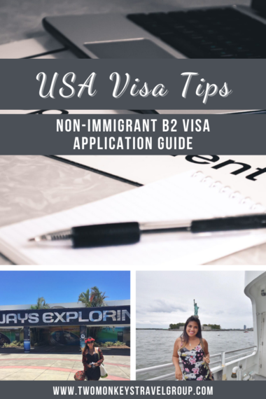 A short poster on US Visa application tips
