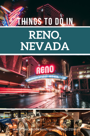 Signage that welcomes people to Reno