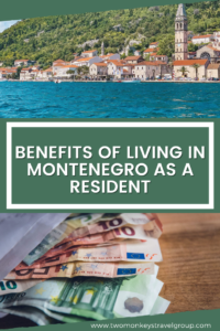 Different areas along the coasts of Montenegro