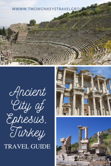A collage of photos showing ruins and theater