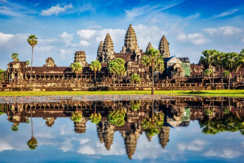 Landscape of natural Cambodia temples