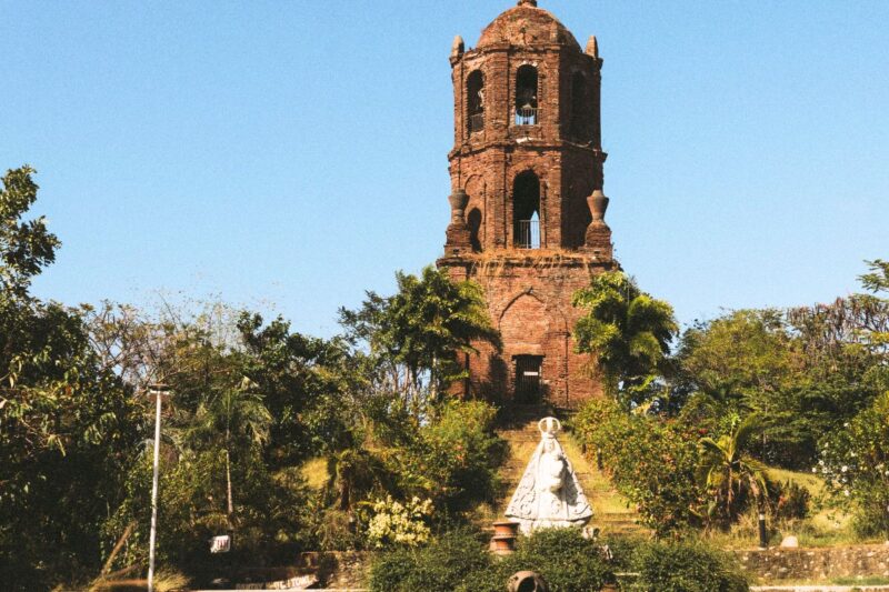 Ancient tower standing over the land